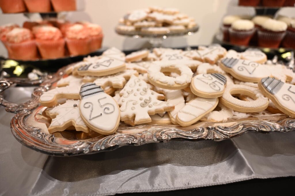 Sugar cookie plate at the Annual Fundraiser.