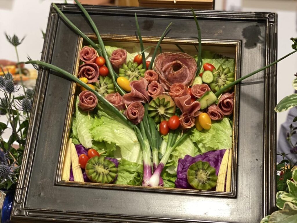 Plein Air food spread featured at RMA.