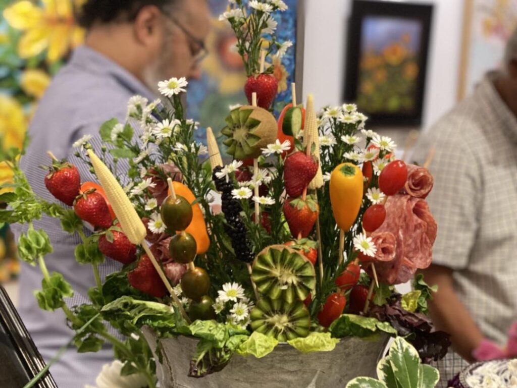 Plein Air food spread featured at RMA.