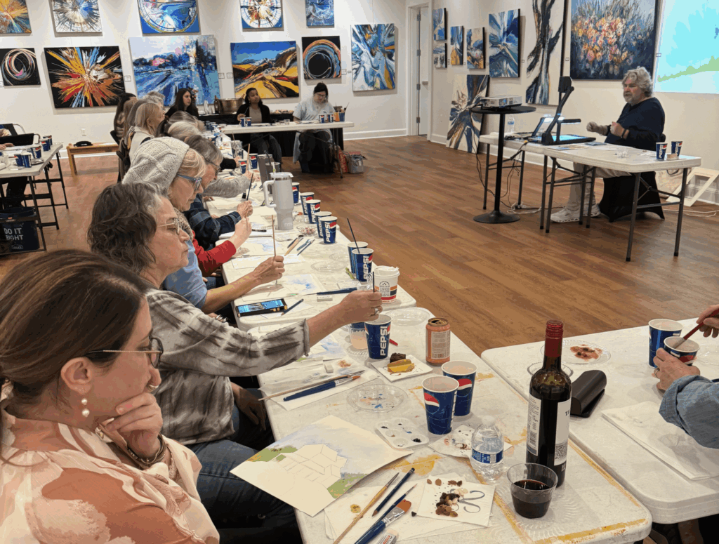 Kinny King teaches watercolor