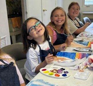 summer camp fun with paint!